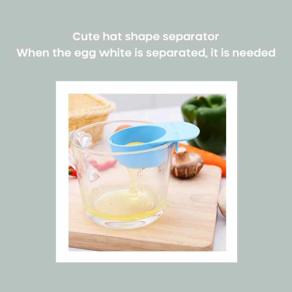 1Pcs Sun Hat Design Creative Sun Hat Shape Egg White Separator Egg White Egg Yolk Filter Kitchen Baking Gadget For Kitchen New images - 6