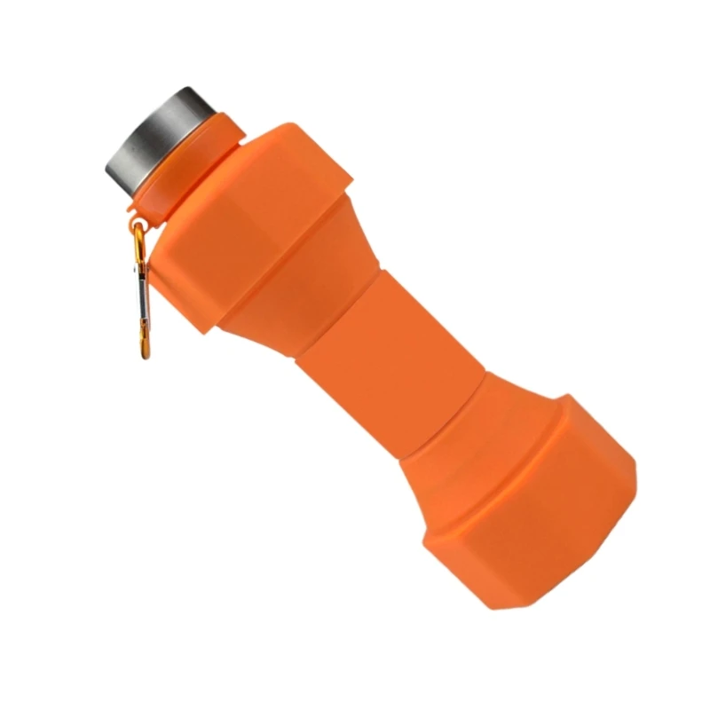 Yunyun 650 мл Силиконовая герметичная складная бутылка для воды Спортивная на