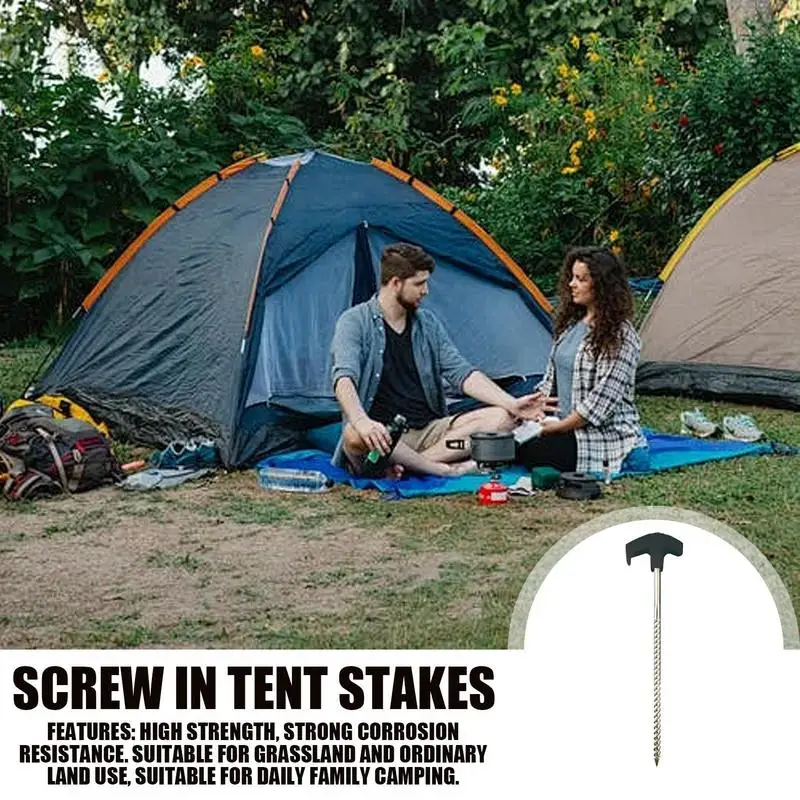 8-дюймовые сверхмощные стойки для палатки выдвижные кемпинга тройные звенья