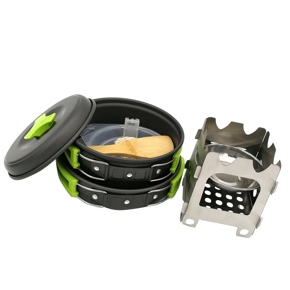 Cookware Camping Outdoor Set Cooking Hiking Picnic Kit Pot Titanium Cup Mug Backpacking Camp Accessories Camping equipment