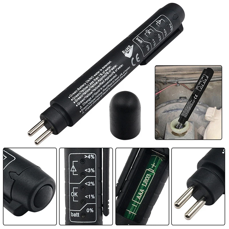

Accurate Oil Quality Check Pen Universal Brake Fluid Tester Car Brake Liquid Digital Tester Vehicle Auto Automotive Testing Tool