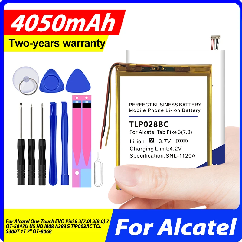 

New TLP025F7 Battery For Alcatel One Touch EVO Pixi 8 3(7.0) 3(8.0) 7 OT-5047U U5 HD i808 A383G TlP003AC TCL S300T 1T 7" OT-8068
