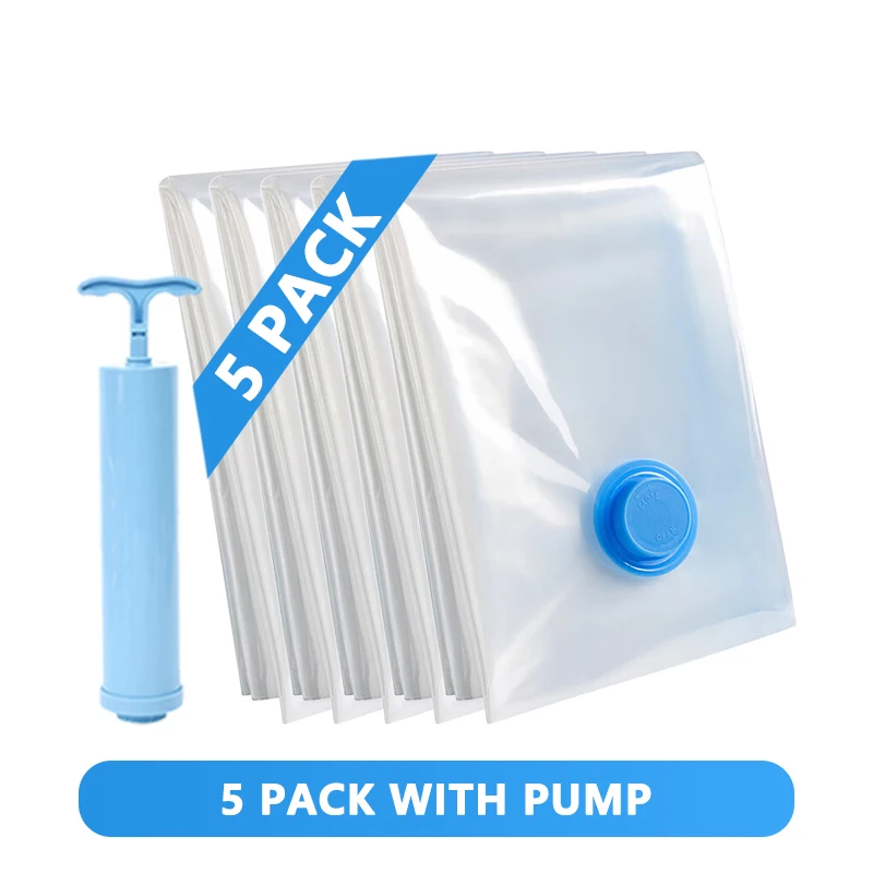 

Вакуумные Пакеты Для Хранения, Экологичные, Из PA+PE, Складные, Компактные, Для Одежды, Постельного Белья, Путешествий