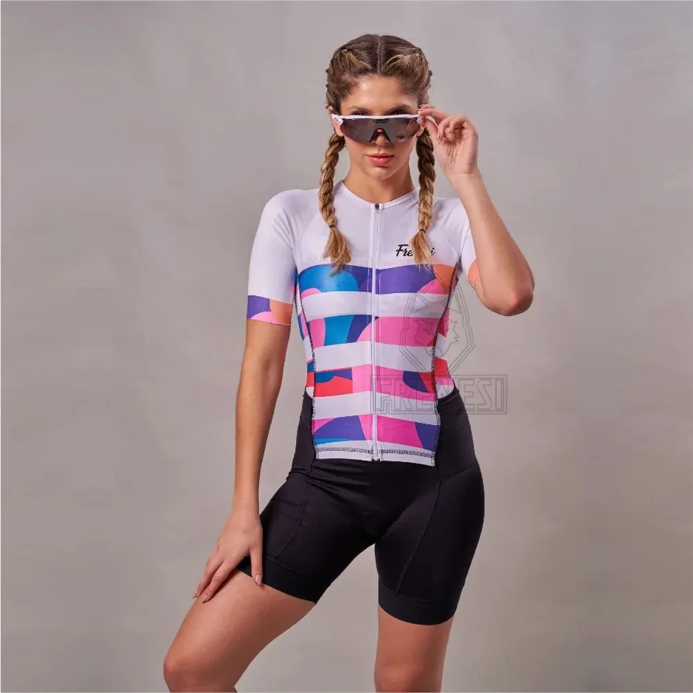 

Frenesi Macaquinho Manga Longa Ciclismo Feminino Bicycle Female Clothing Bike Suit Triathlon Set Maillot Ciclismo Sport Outfit