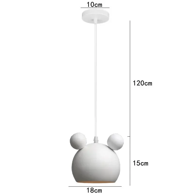 Люстра в скандинавском стиле простой железный прикроватный светильник с
