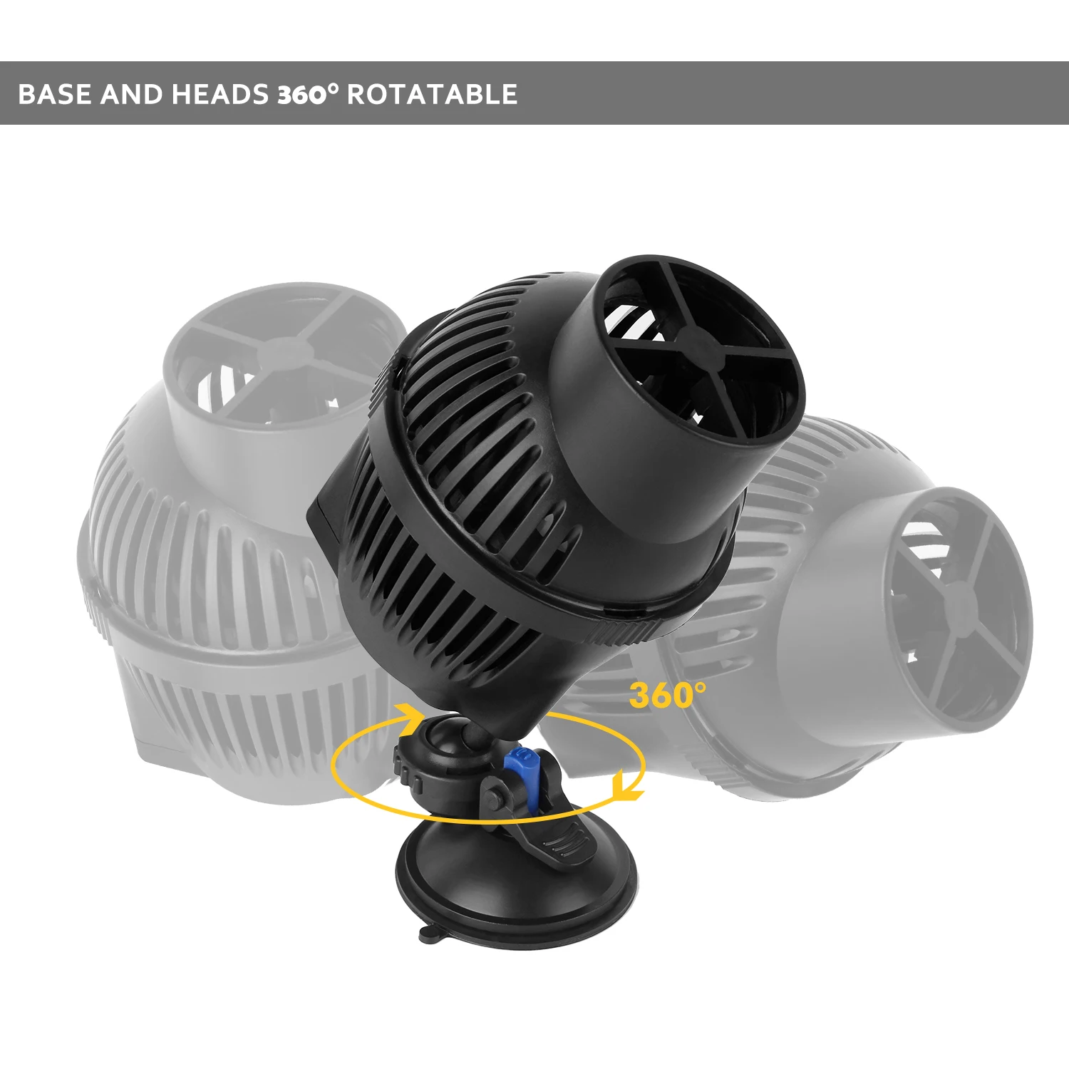 

Aquarium Flow Pump 6W Circulator WaveMaker Pump 3000L/h with Magnetic Iron