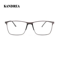 kandrea square metal business men vintage glasses full frame fashion optical ultralight myopia prescription eyeglasses p8500