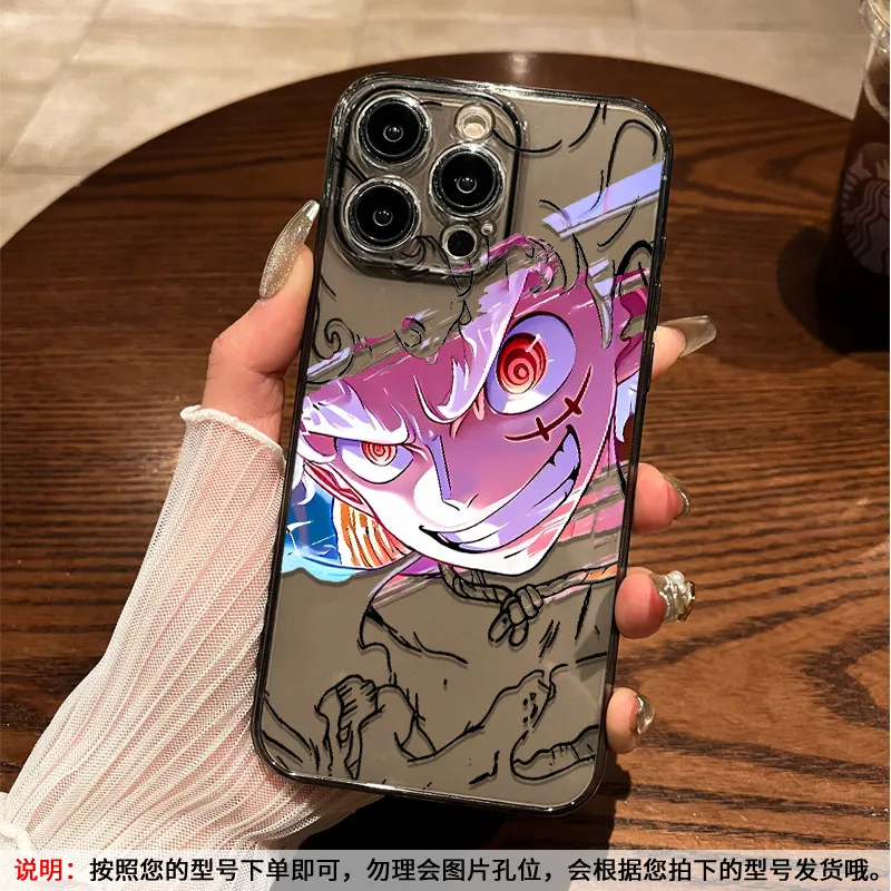 Фото Аниме-аксессуары ONE PIECE: чехол для телефона с Луффи, Зоро, Санджи, подходит для iPhone 17, 16, 15, 14, 13, 12, 11 Pro Max. №3