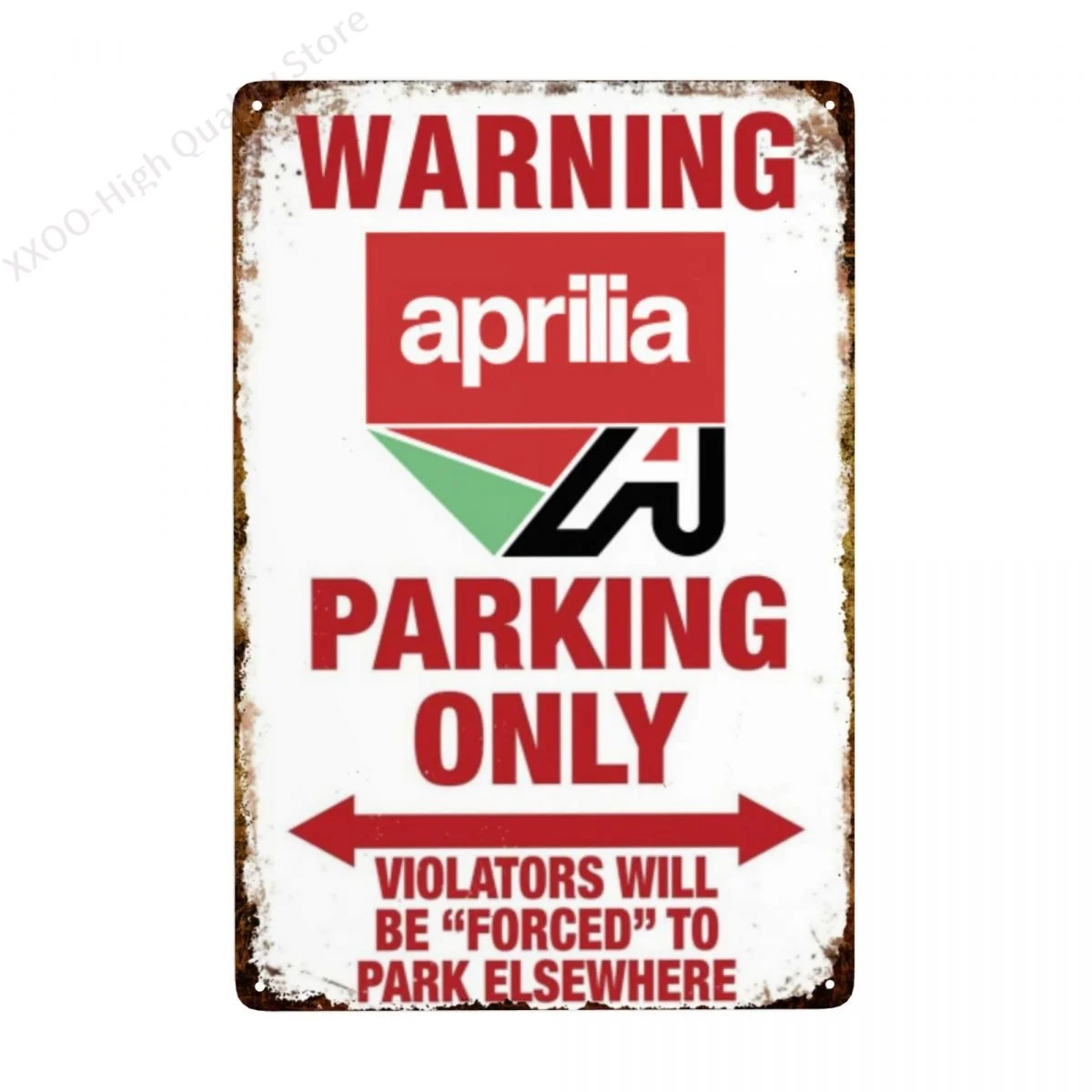 

Предупреждение предмет парковки Aprilia, только винтажный цвет, автомобиль, мотоцикл, знак, бар, клуб, кафе, Настенный декор, ферма, Декор, художе...