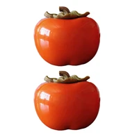 tea ceramic jar canister storage sealed airtight can set persimmon container caddysugar bowl crocklid canisters coffee