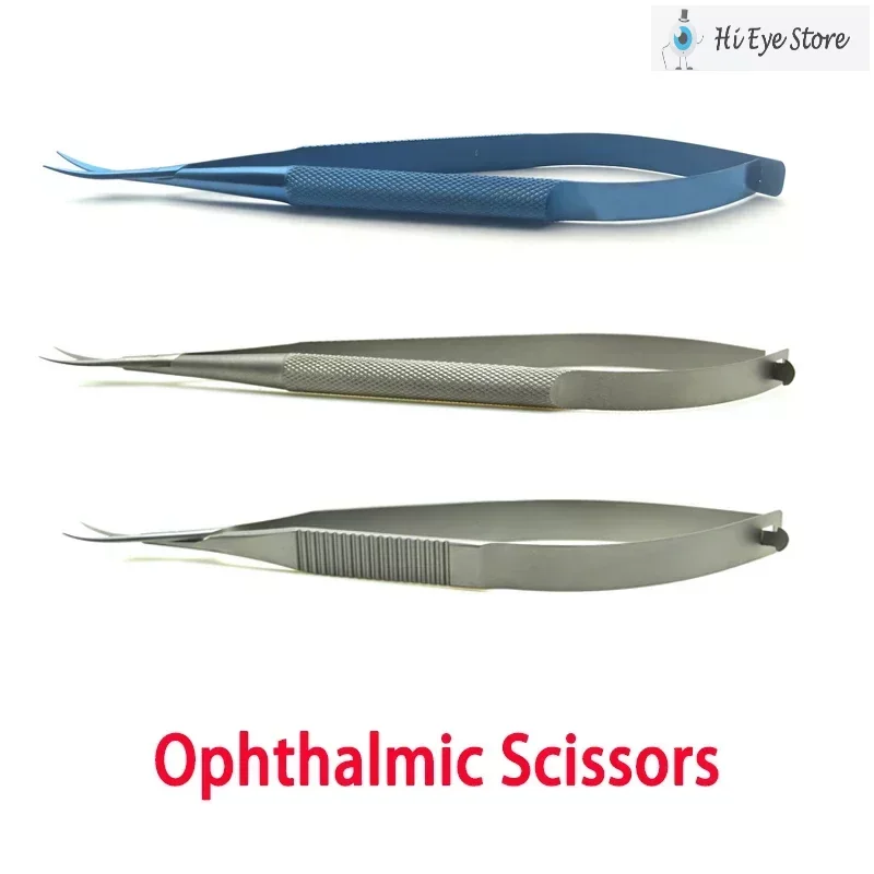 Ножницы для роговицы микро хирургические Vannas титановая нержавеющая сталь