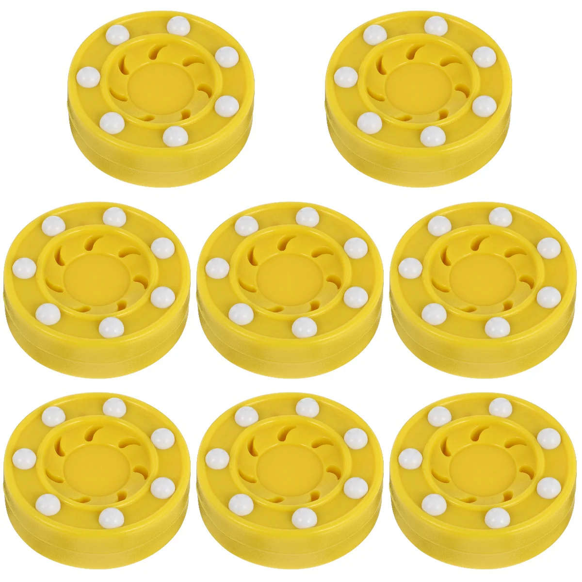 

8 pcs Hockey Puck Street Hockey Puck Balls for Floor Roller Hockey Game Puck