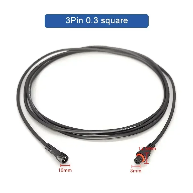 

Водонепроницаемый 3-контактный Удлинительный кабель «штырь-гнездо» 0,3/0,5/0,75/1,0/1,5