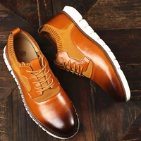 new mens shoes spring summer breathable microfiber stretch eva casual shoes leather shoes plus size 39 47