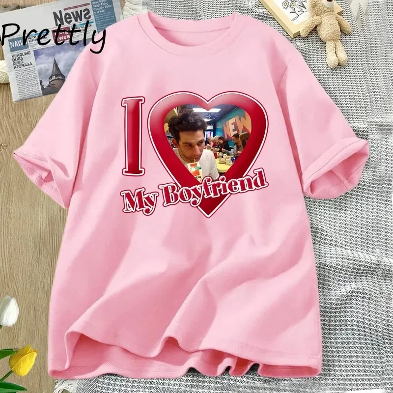 Женская хлопковая футболка с коротким рукавом принтом