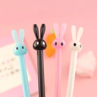 0 5mm kawaii soft rubber cartoon cute rabbit gel ink pens cute school office writing supplies gift stationery prizes