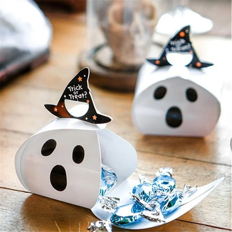 

20pcs Happy Halloween Candy Bag Gift Cookie Bags Biscuits Snack Plastic Packaging Bags Halloween Party Decoration Supplies