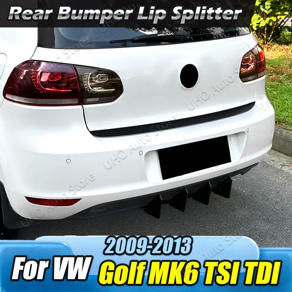 Задний бампер автомобиля с 4 ребрами диффузор спойлер разветвители Diffuseur для