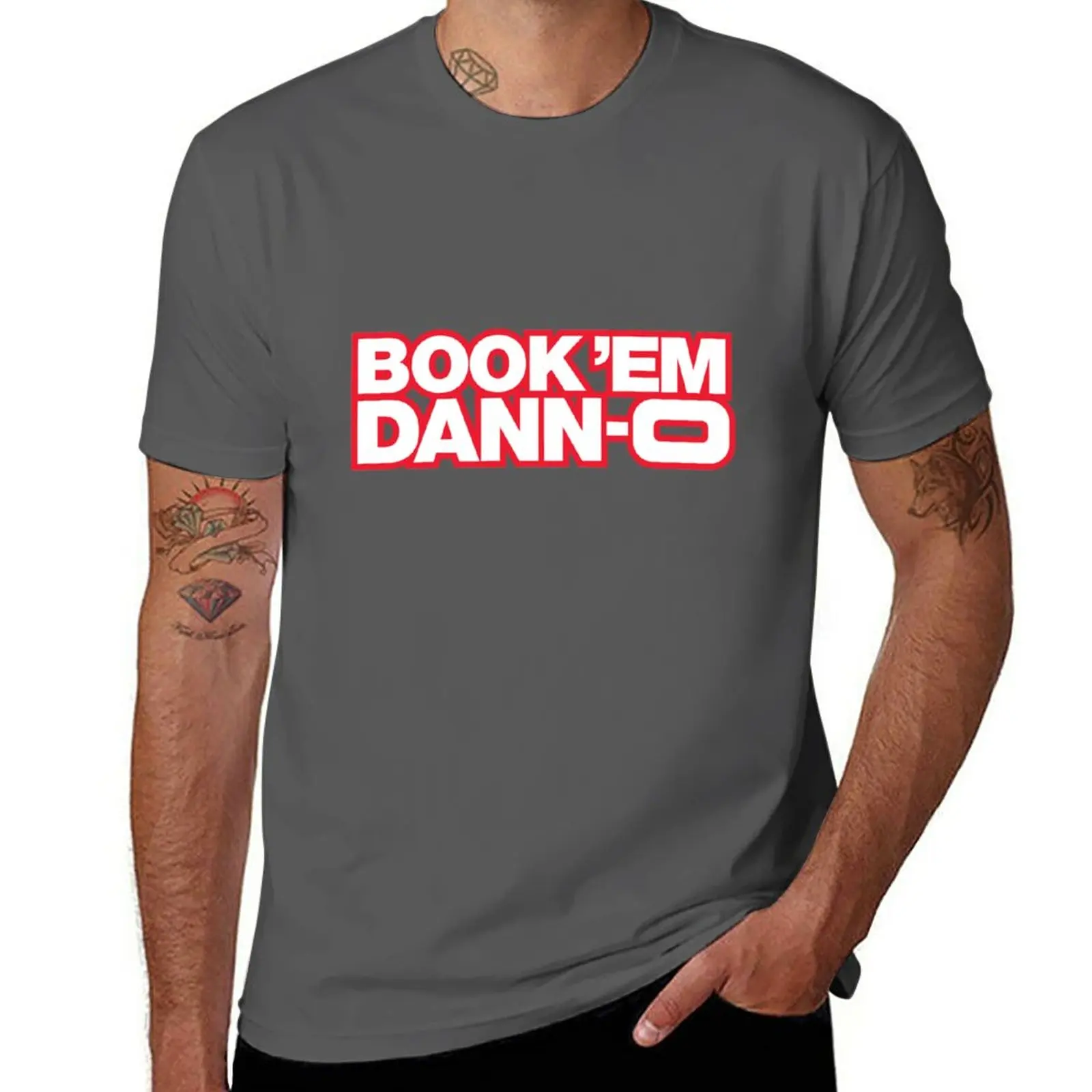 Книжите их DANN-O! Белая мужская футболка рубашка для мальчиков