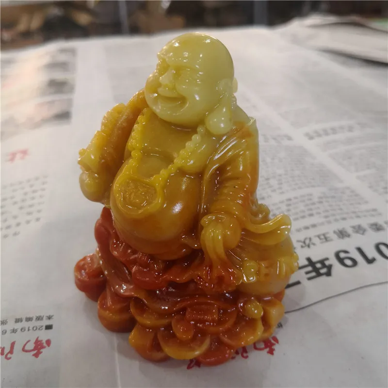 Имитация Shoushan украшение из драгоценных камней Будды поделки открытие подарок