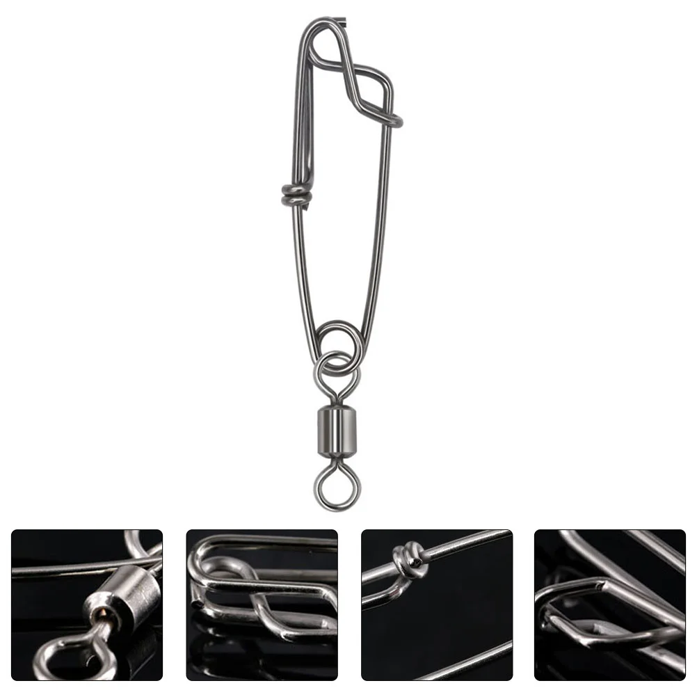 

Swivel Rolling Snap Bearing Connector Hooks Tool Ring Gear Steel Stainless Outdoor Rod Line Hanging Spooler Tackle Fishhooks