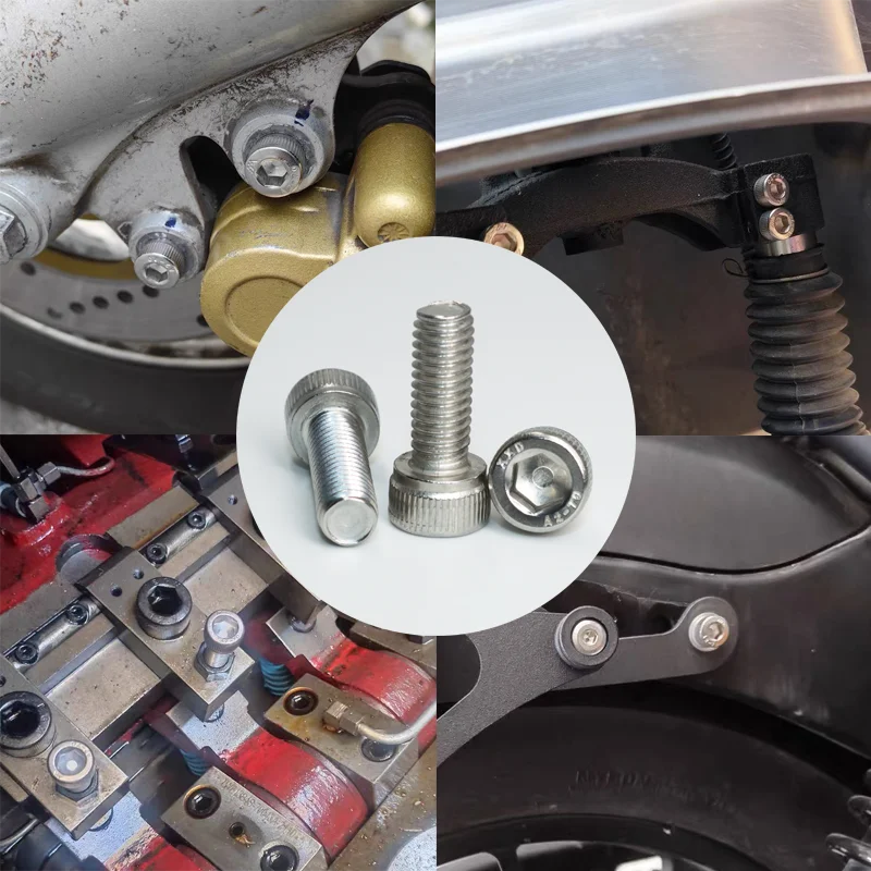 100/лот M2 M3 M4 M5 M6 304 Болт с шестигранной головкой из нержавеющей стали Винт