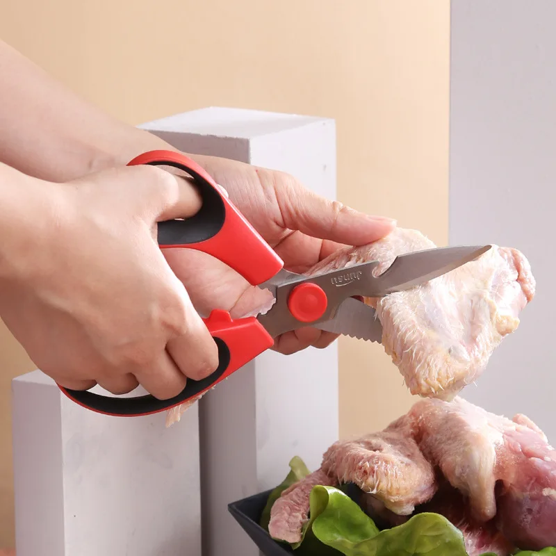 

Kitchen scissors multifunctional seafood scissors detachable chicken bone scissors kitchen walnut scissors wholesale