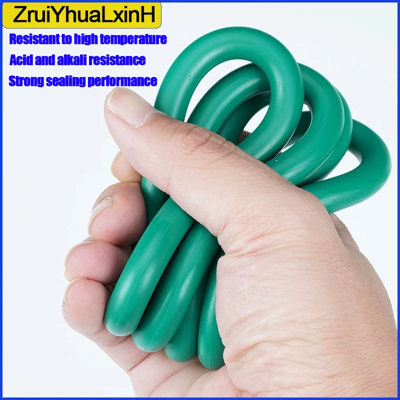 Уплотнительное кольцо из зеленой фтористой резины FKM OD6-300 мм CS2 4 мм.