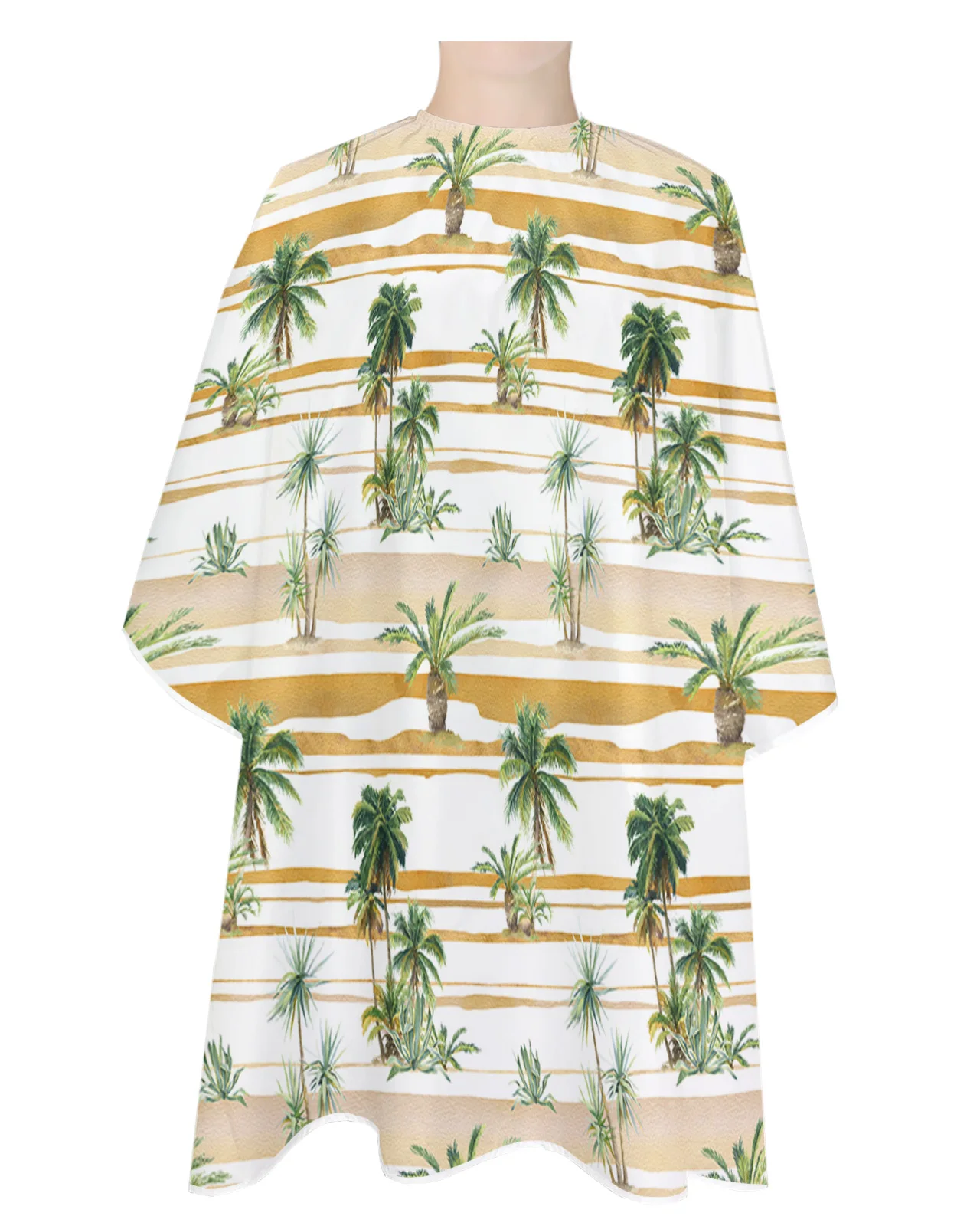 

Летом, парикмахерский фартук с тропическими растениями, водонепроницаемый, аксессуар для салона красоты