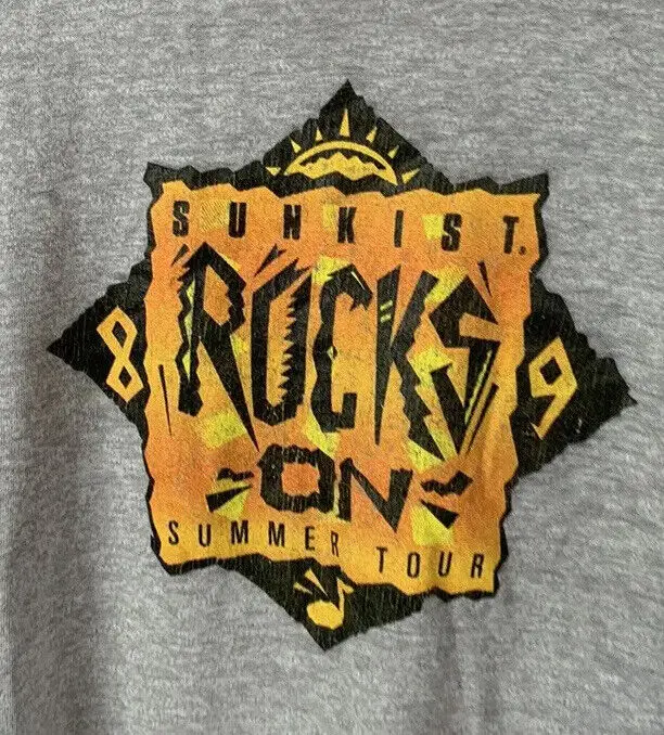 Футболка Sunkist в винтажном стиле коллекция 1989 года с изображением звёзд на экране