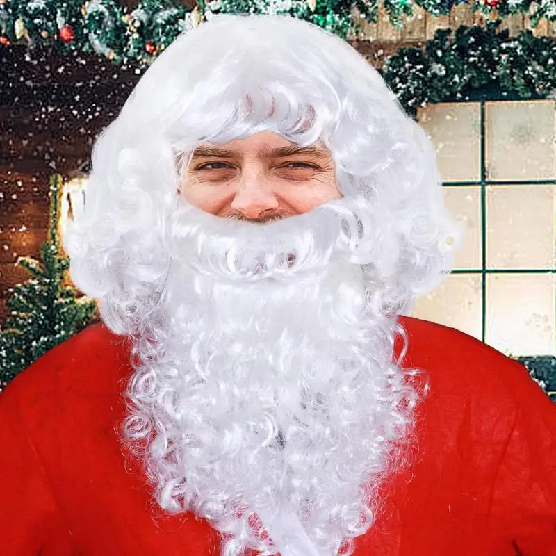 

Рождественский Санта борода и искусство, удобная воздухопроницаемость, бороды Санты, универсальное модное платье, искусственная кожа, косплей на Рождество