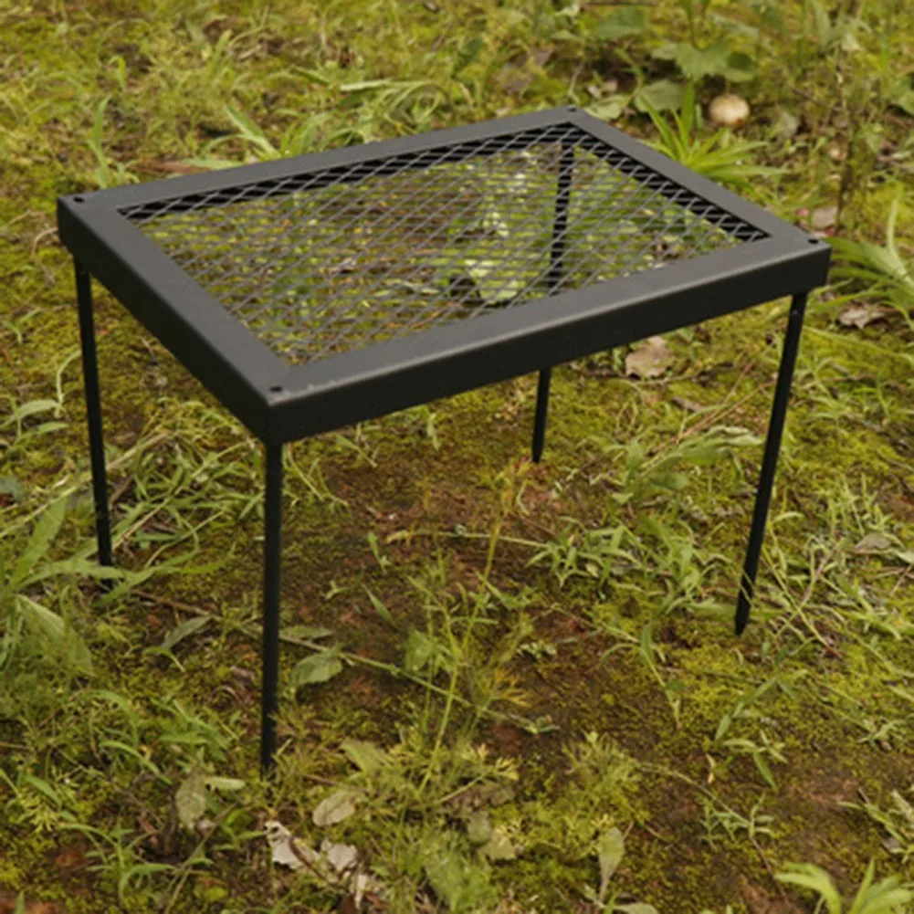 

Iron Camping Foldable BBQ Table Picnic Portable Grill Barbecue Outdoor Barbecue 30*22*20cm Plastic-sprayed Surface