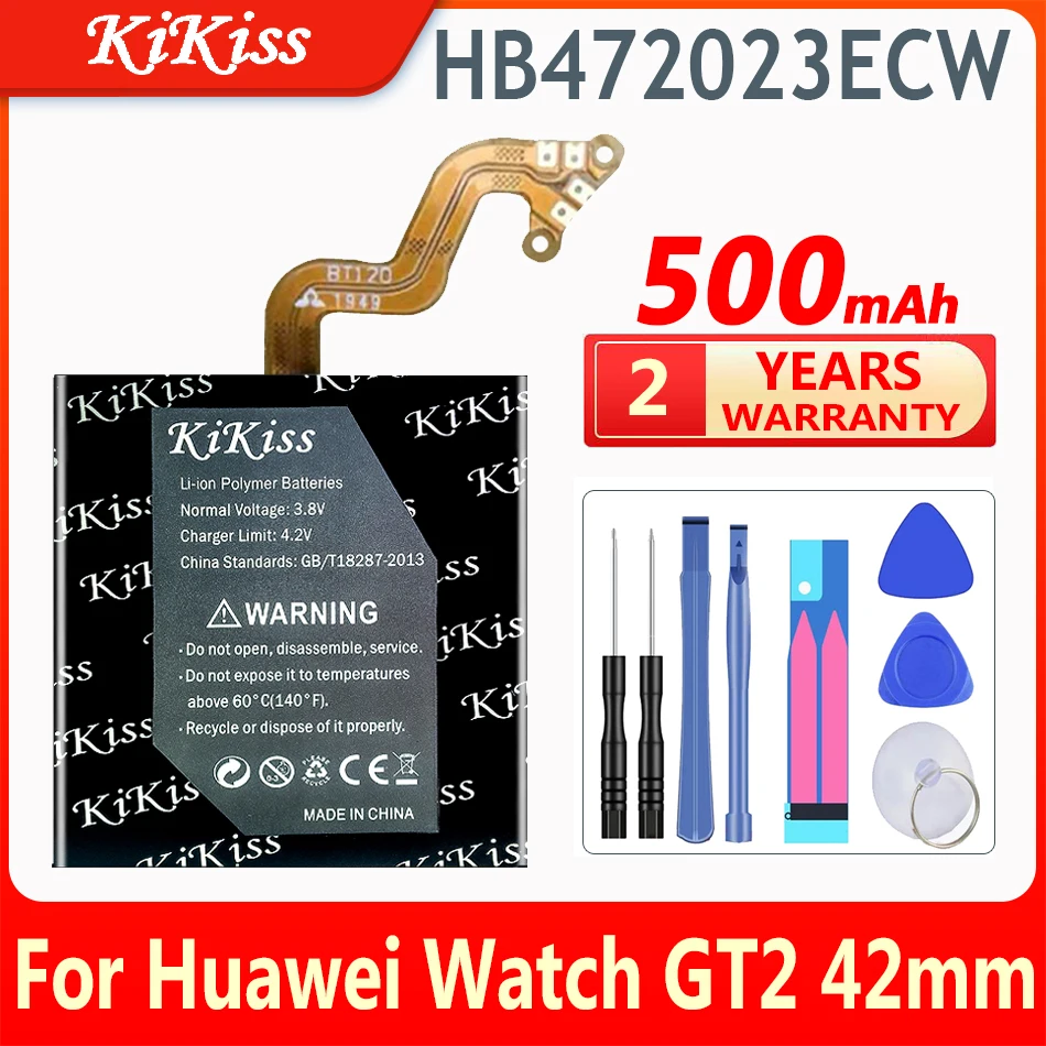 

KiKiss 500mAh Battery for Huawei Watch GT2 GT 2 42mm Rechargeable Battery