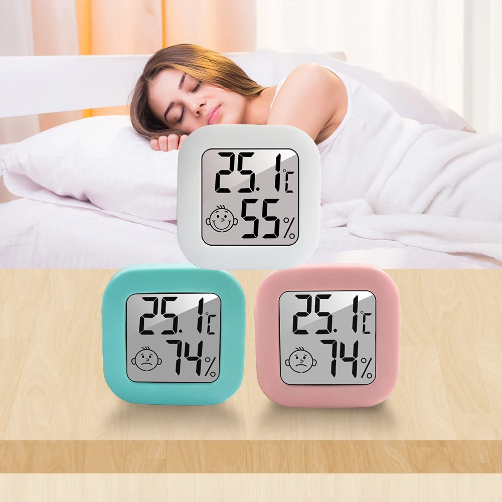 

Room Mini LCD Nursery Digital Thermometer Meter Sensor Humidity Temperature Electronic Gauge Indoor Hygrometer Weather Station