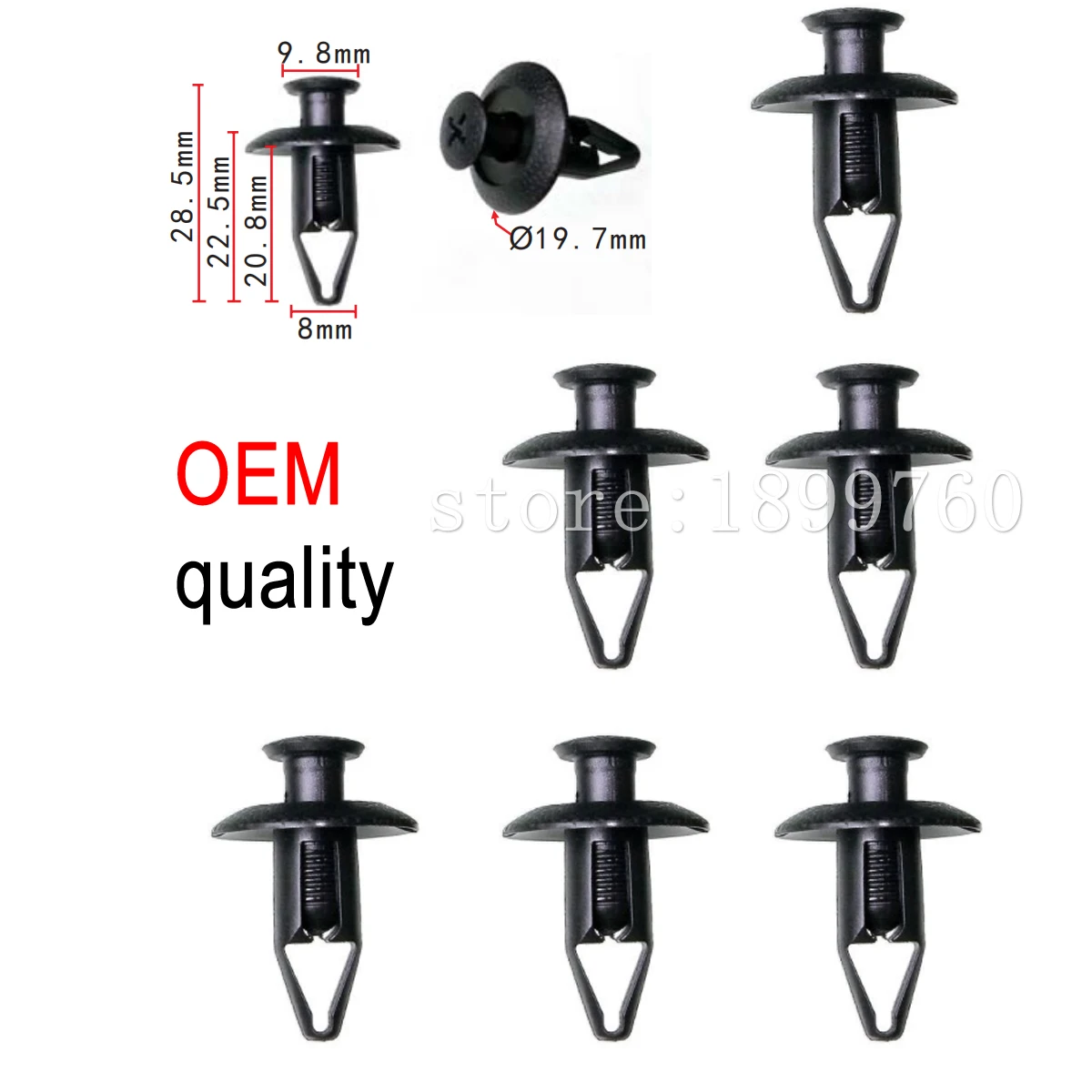 100/500x OEM для MITSUBISHI 04-12 ONE Galant-зажим вкладыша крыла MU 001220