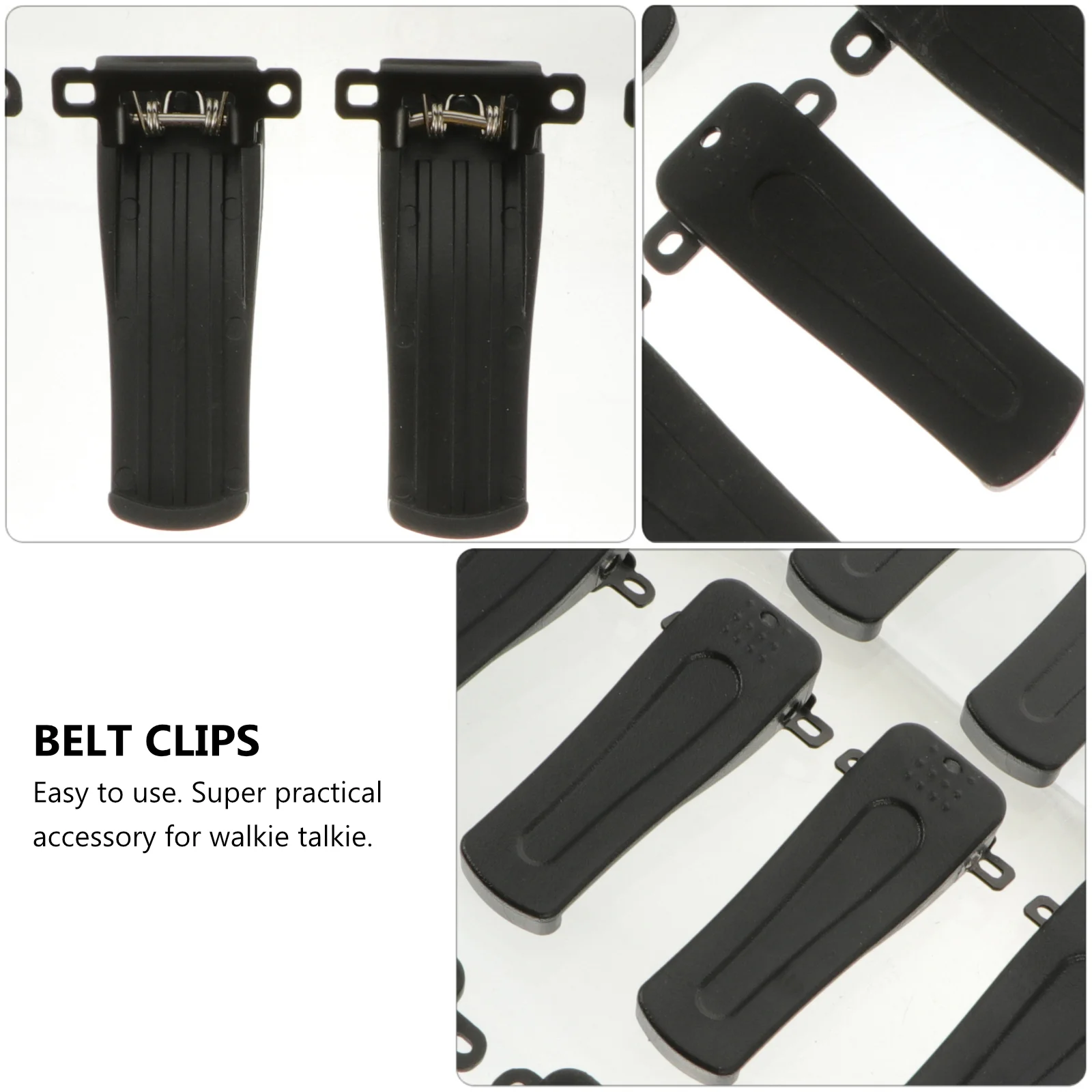 12 Pcs Walkie-Talkie Clip Leash Holder Two Way Radios Clip Walkie Talkie Belt Clips Interphone Clips