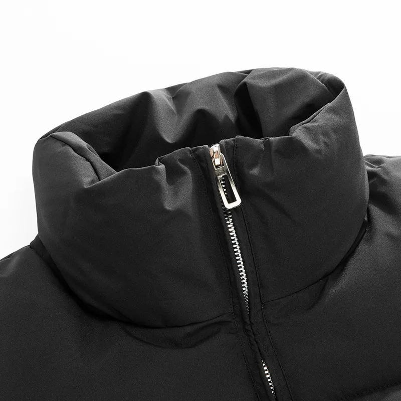 New Cotton Coat Men's Winter Thickened Warm Solid Color Coat Winter Cotton Padded Jacket Men's Cotton Clothes