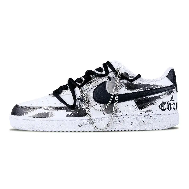 【Настроить】Nike Court Vision 1 обувь для скейтбординга мужские кроссовки DH2987-101