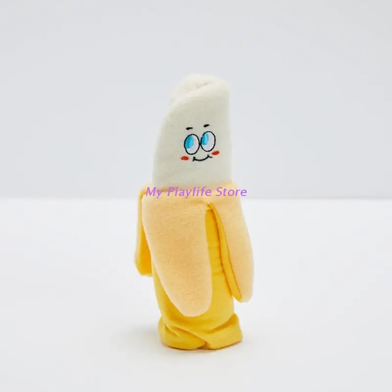 

Dog Snuffle Toys Stuffed Banana Treat Dispensing Toy Chew-Resistant Soft Chew Toys for Dogs Encouraging Foraging Skills