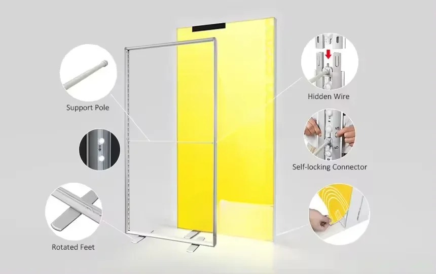 Двусторонняя подсветка ткань с подсветкой