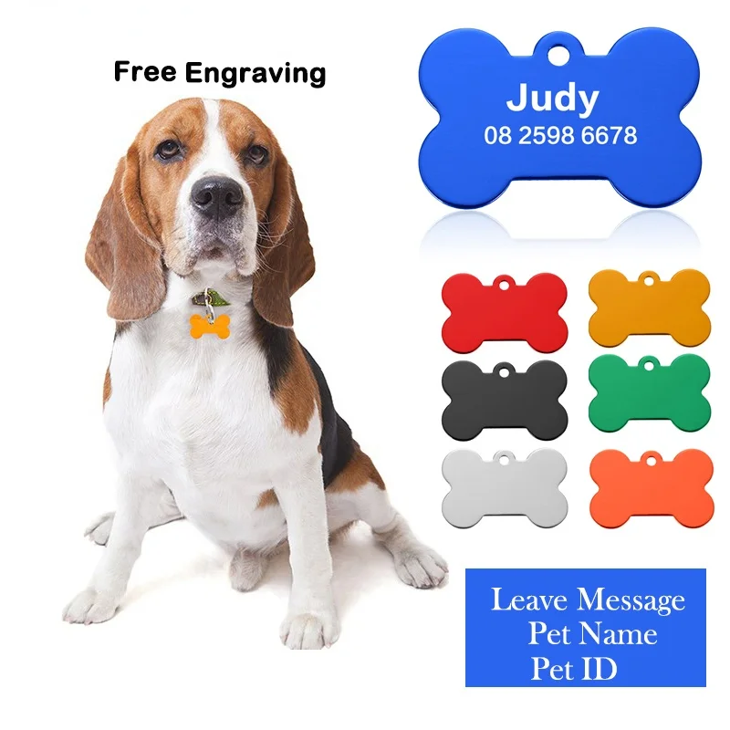 

Бирка Dod с бесплатной гравировкой, Персонализированная бирка для собак и кошек, с именем и именем на заказ, телефон с защитой от потери