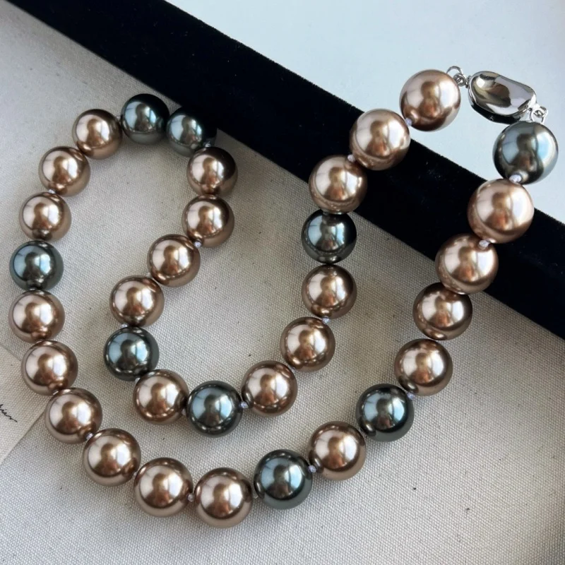 Осенне-зимнее ожерелье во французском стиле с крупными частицами нишевое