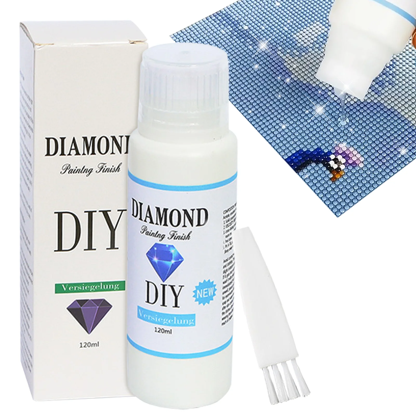 

Пазл-клей Быстросохнущий пазл-клей поддерживающий блеск цельный дизайн пазл-клей с кисточкой уплотнение краски аксессуары для осветления ...