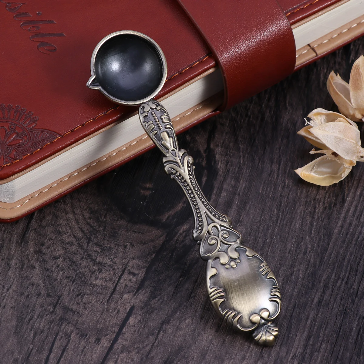 

Wax Spoon Sealing Seal Melting Stamp Vintage Tools Brass Metal Warmer Copper Supplies Accessories Diy Letter Steel Big Stainless
