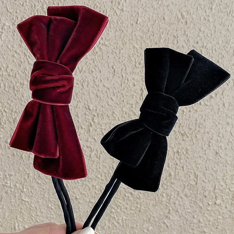 Бархатный бант Инструменты для укладки волос твист Элегантный французский