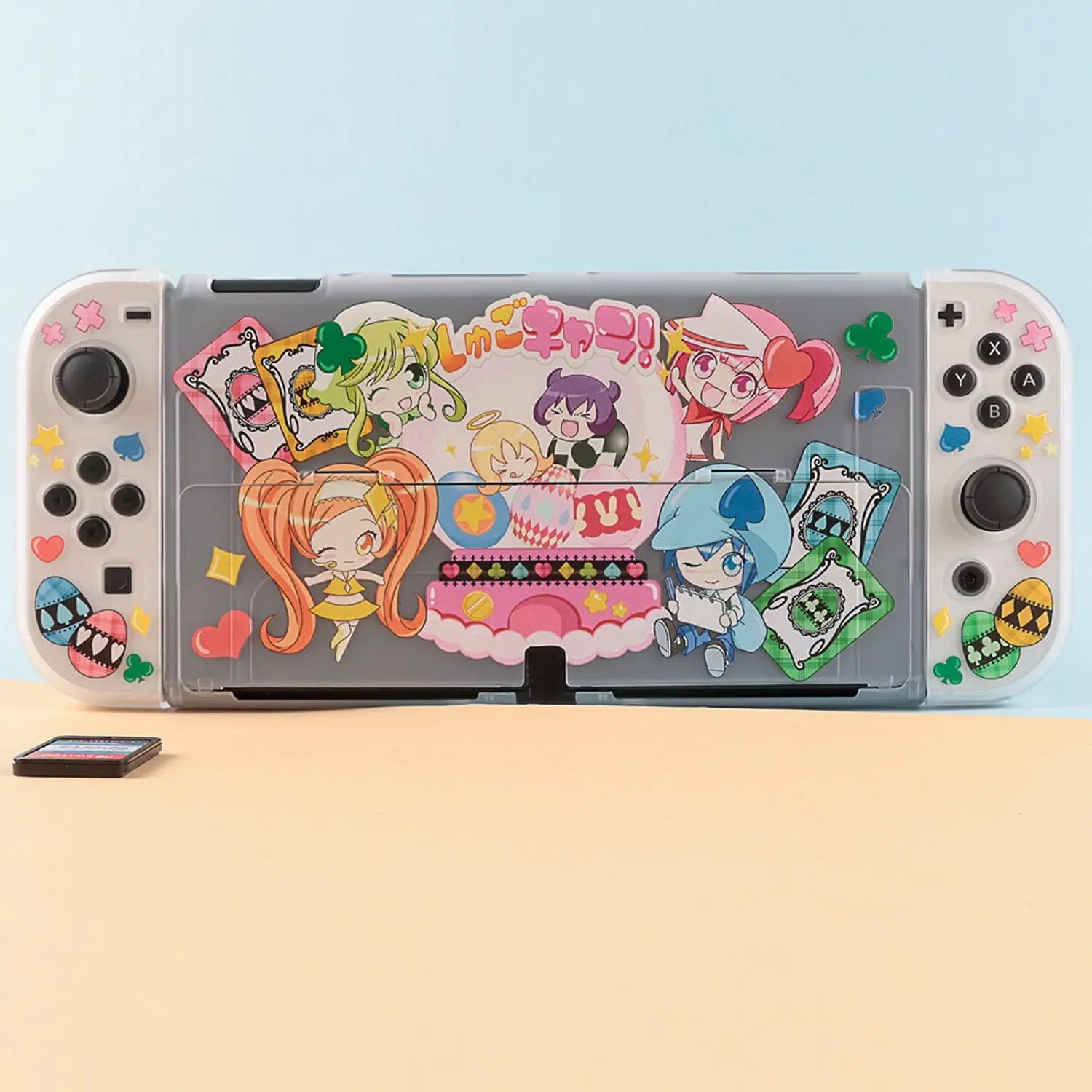 Фото Аниме-чехол Shugo Chara для Switch OLED NS1 Lite, матовый, ударопрочный, раздельный чехол, аксессуары для игровой консоли. №2
