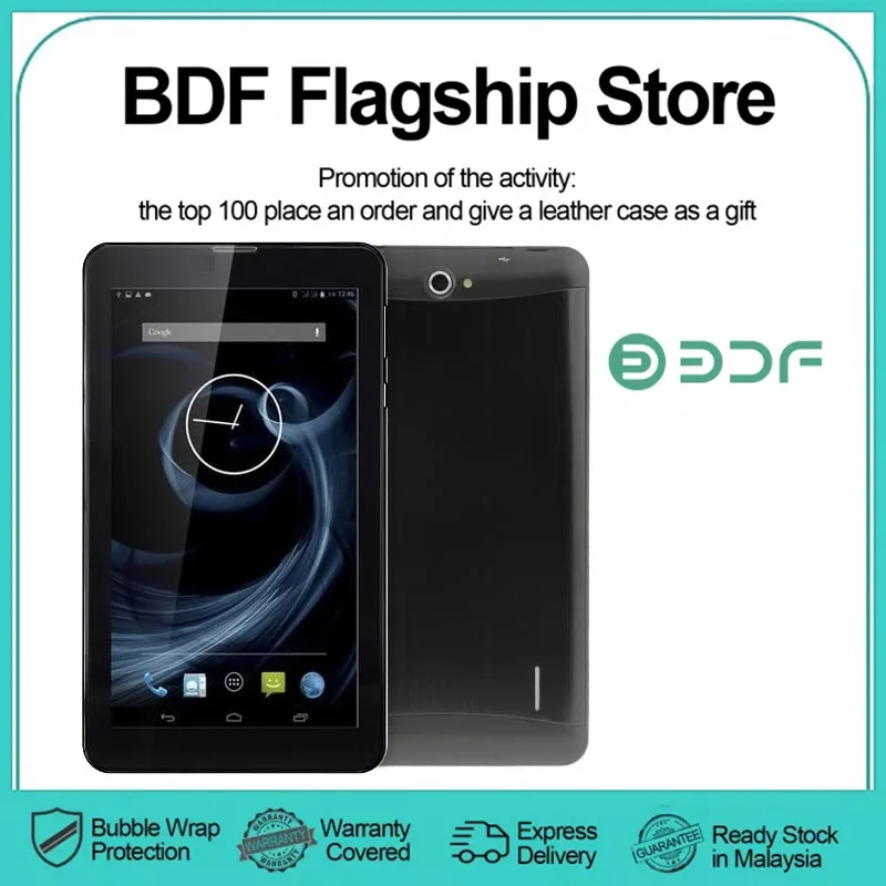 

7.0 inch Tablet PC 2GB+16GB 3G Phone Call Android 10 Quad Core up to OTG Dual SIM GPS WIFI Bluetooth Black