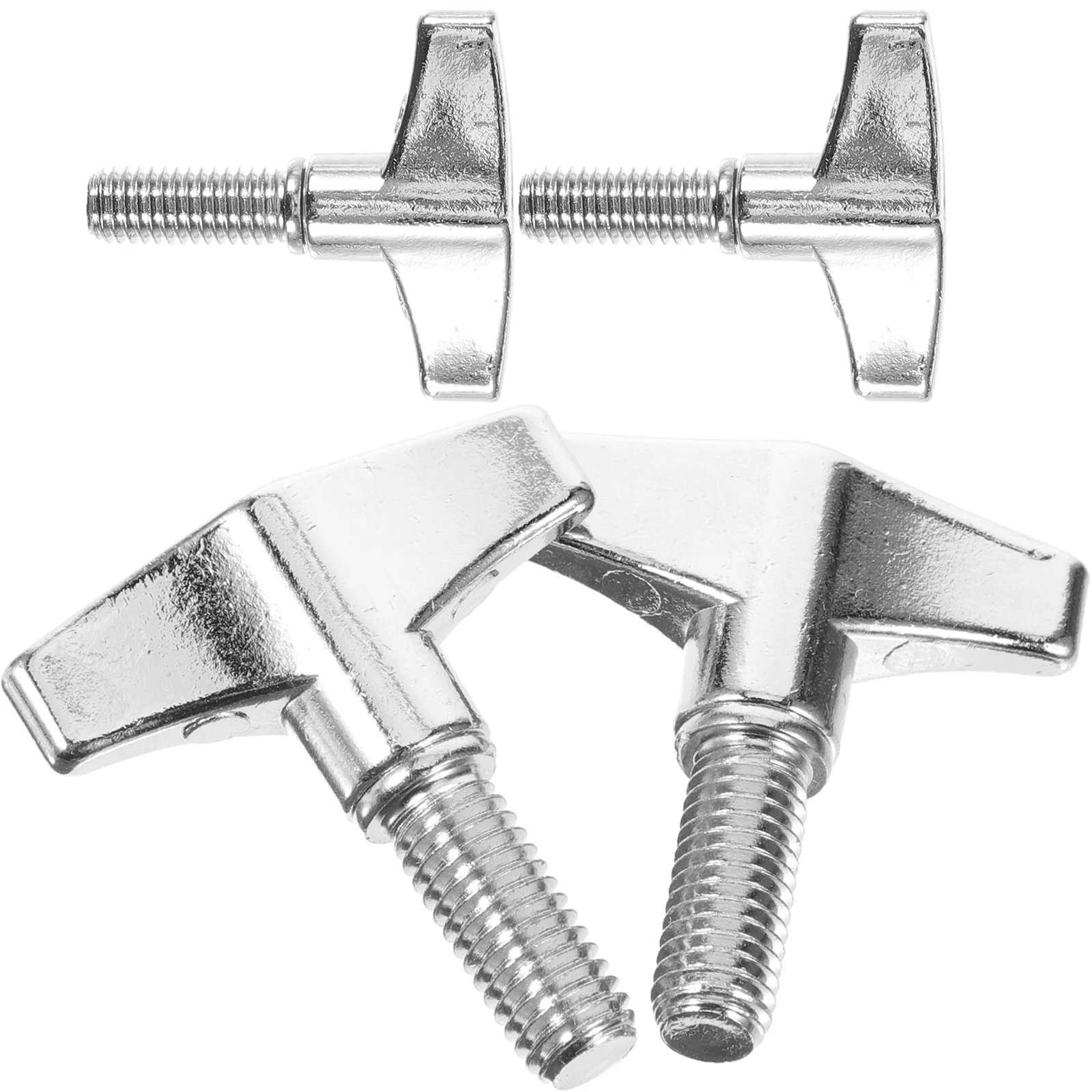 

4pcs Wing Screw Percussion Instrument Part Metal Cymbal Nut Drum Set Screw Nut Accessories