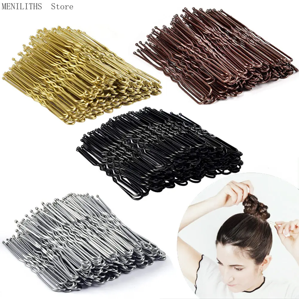 

50pcs 50/60/70mm Hair Pins And Clips U Shape Hairclip For Women Girls Hairpins Vintage Accessories Bridal Wedding Head Jewelry