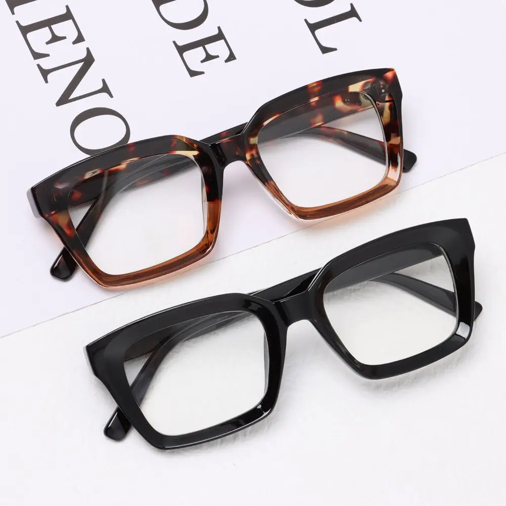 

1Pc Oversized Square Frame Reading Glasses Men Women Fashion Ultra Light High-definition Presbyopia Eyeglasses Diopter 0~+3.0